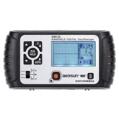 All-sun Factory Direct Sale High Quality EM125 Handheld Digital Storage Oscilloscope 25MHz 100M Sa/s Scope Meter LED backlight