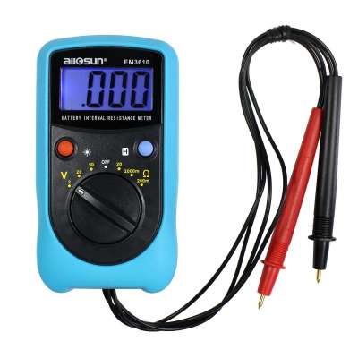 all-sun EM3610 Battery Internal Resistance Tester Meter Battery Voltage Temperature Coefficient Automotive Tester