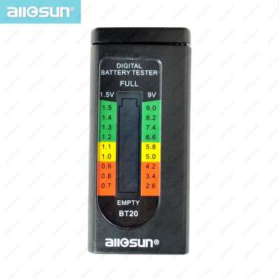 All-sun BT20  Hot Sale Household Digital Battery Tester 1.5V 9V AAA AA C D Battery Capacity Tool in Pocket Size